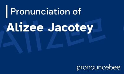 alizée pronunciation|Alizée